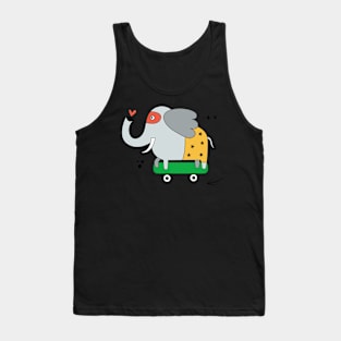 Elephant superhero Tank Top